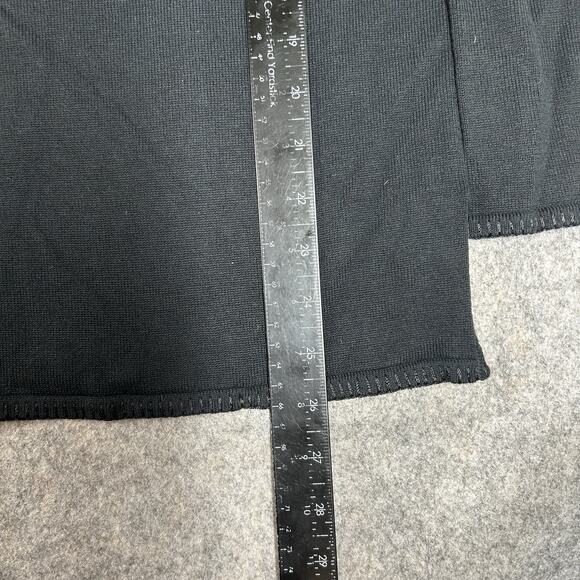 The Quacker Factory Sweater Tunic Top Womens Medium Spider Web Beaded Halloween - Picture 3 of 8